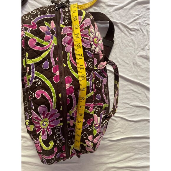 Vera Bradley Floral Quilted Duffle Bag & Tote Set Travel Pink Brown Large - Picture 4 of 13